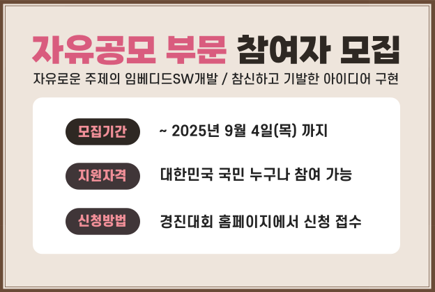 제23회 임베디드SW경진대회-자유공모